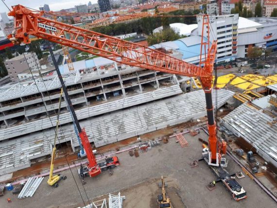 Stavba národného futbalového štadióna v Bratislave