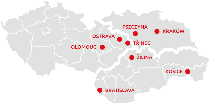 Mapa působení Romanko.sk